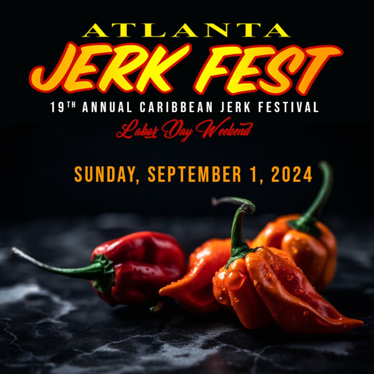 Atlanta Caribbean Jerk Festival  Event Poster