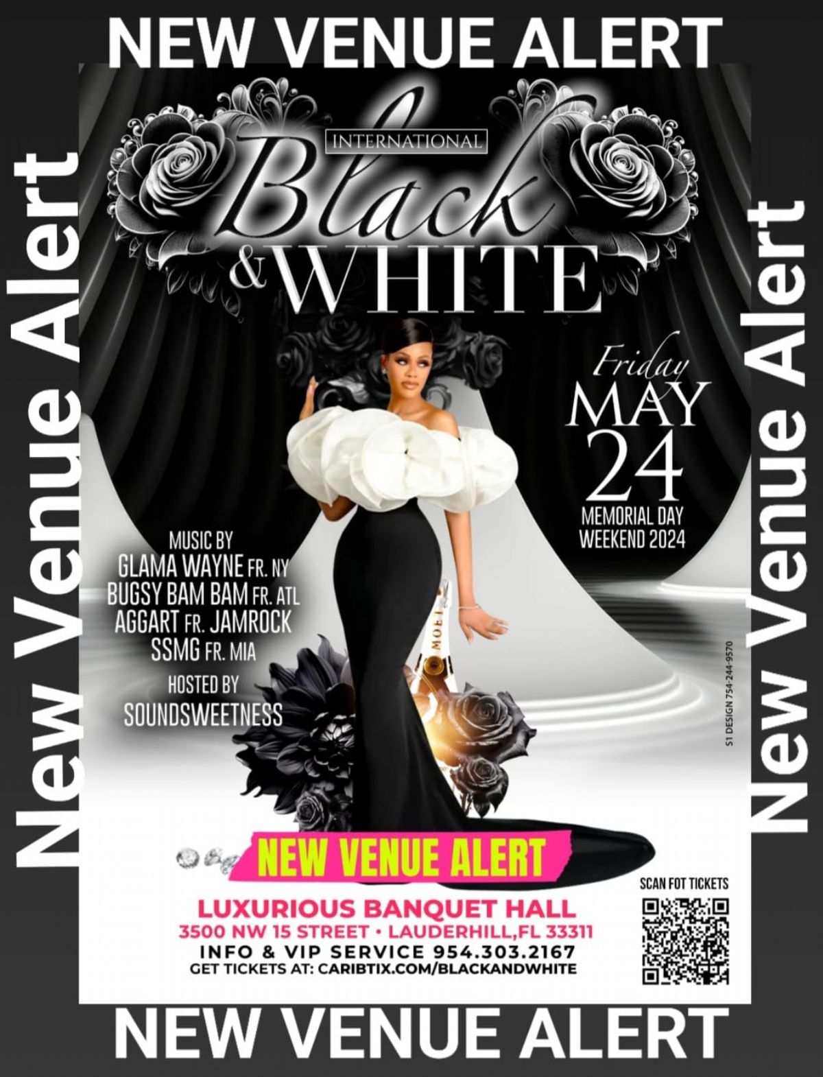 Black and White Event Poster