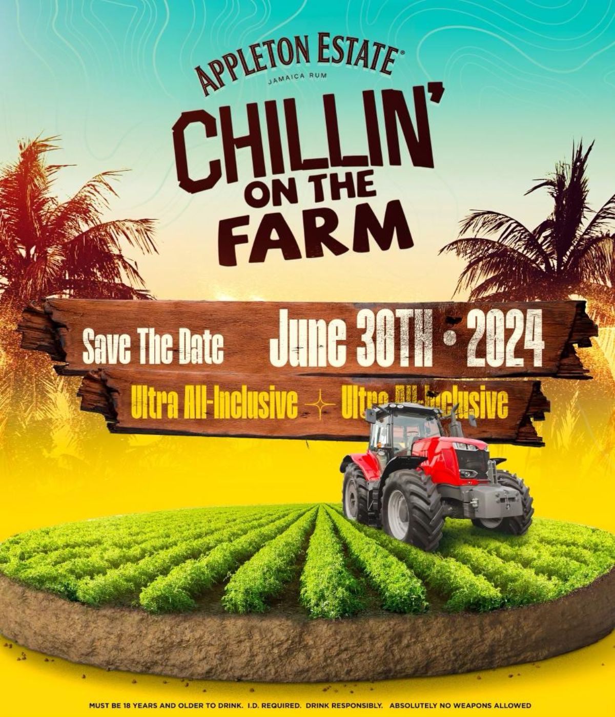 Chillin on The Farm  Event Poster
