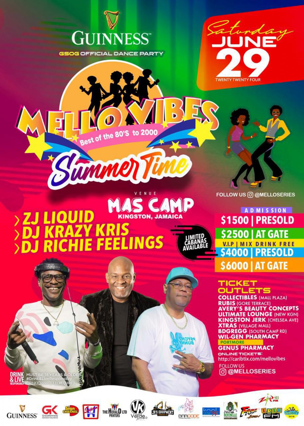 Mello Vibes: Summer Time Event Poster