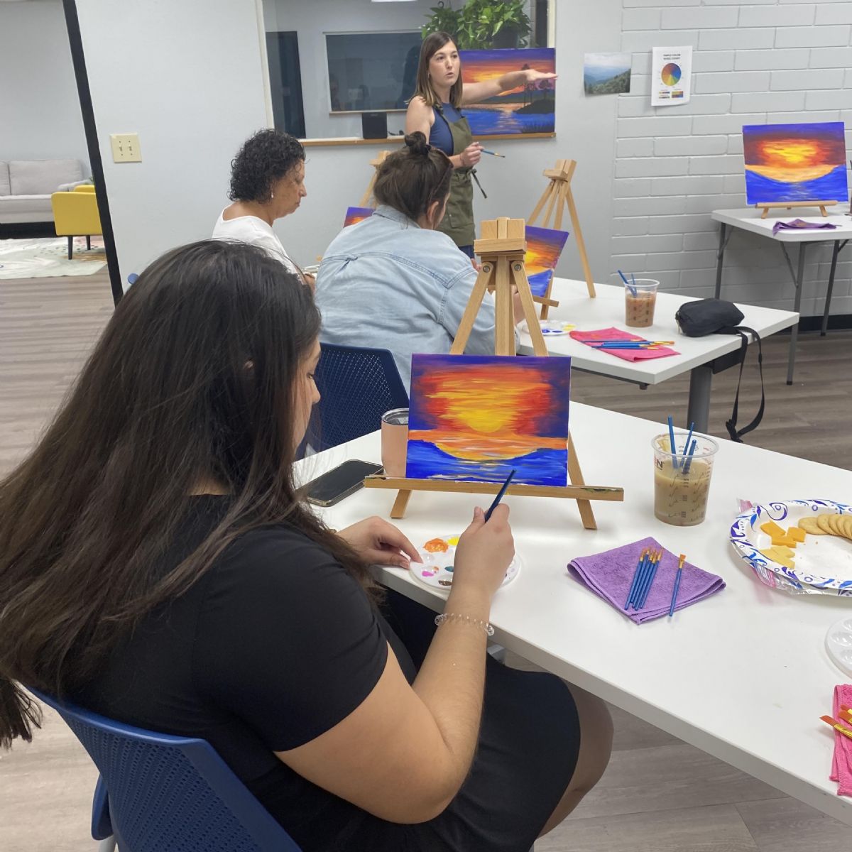 Paint n` Sip Class at The Lake Wales Recreation Center