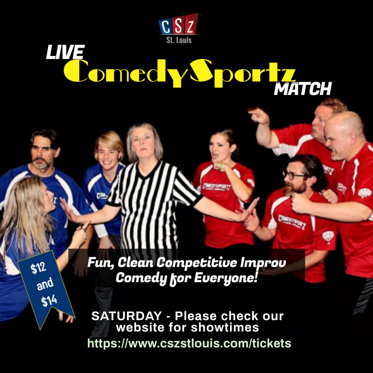 Live ComedySportz Match - Mocktail Lounge @ 6:30 pm