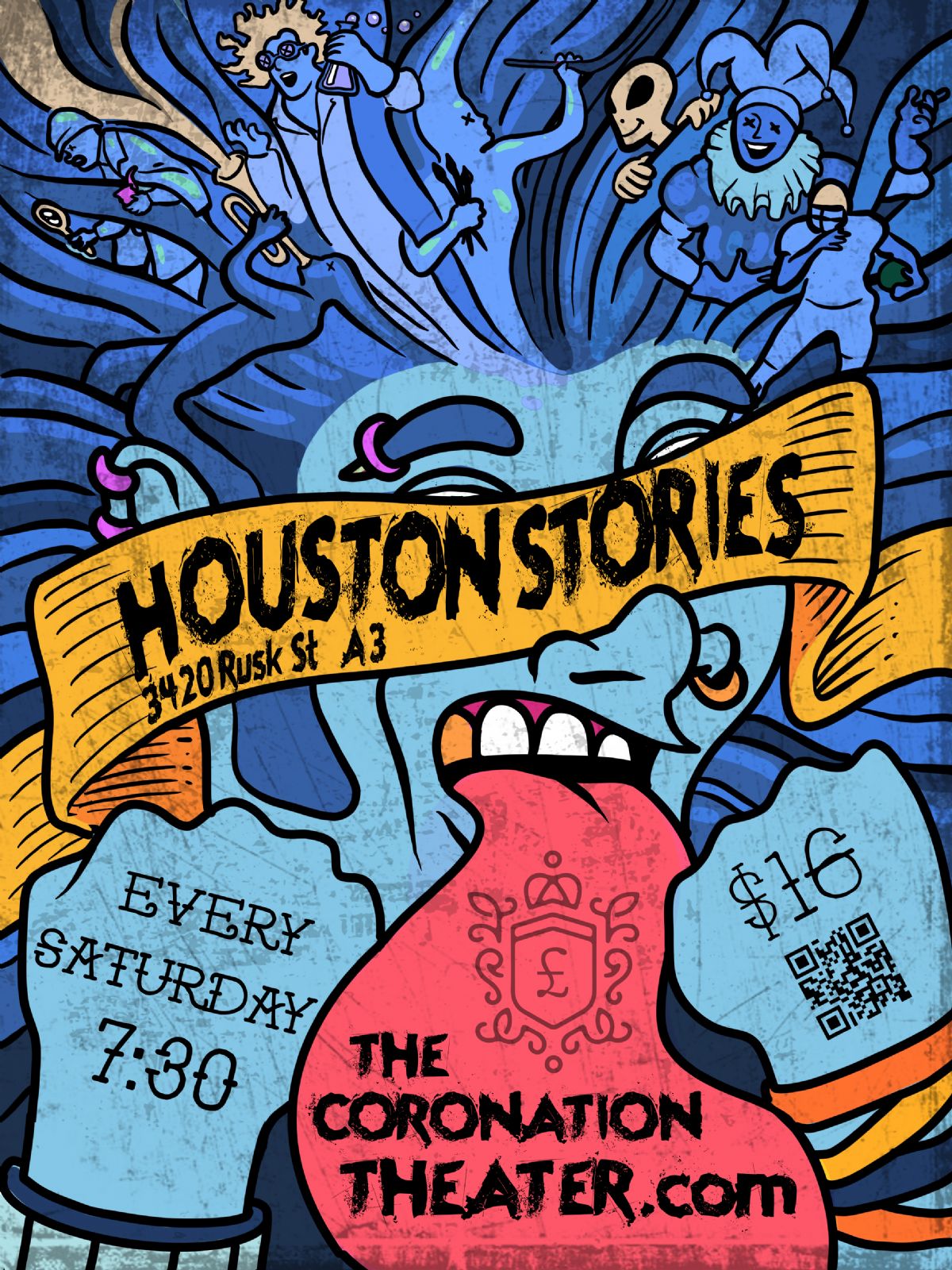 Houston Stories Event Poster