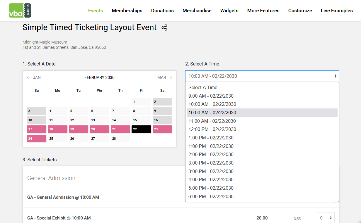 Redirect back to event to buy tickets