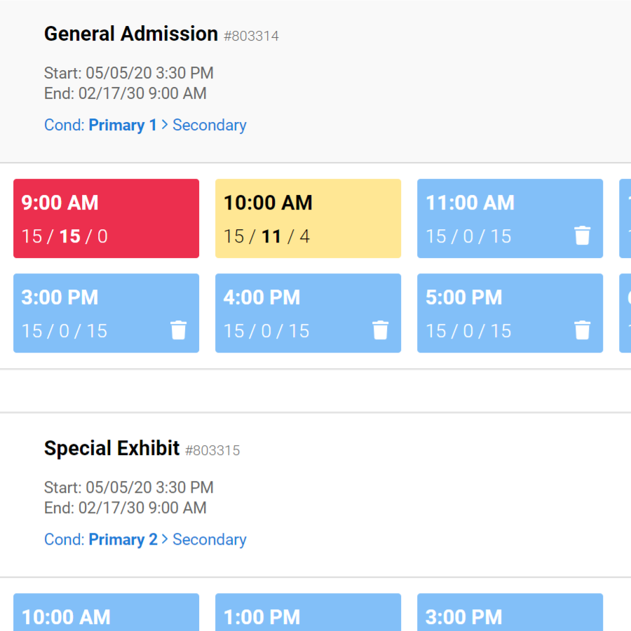 Timed Ticketing Event Management Features